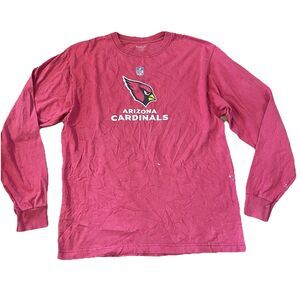 Y2K Reebok Arizona Cardinals Long Sleeve Shirt Mens Medium Red